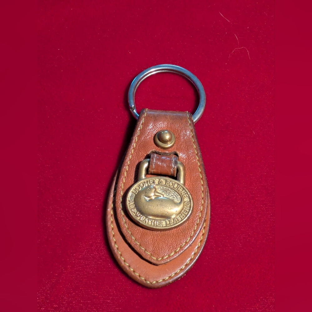 Vintage Downy & Bourke All Weather Leather Solid Bras Key Chain